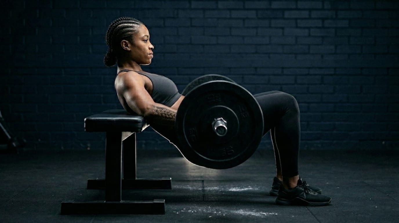 Athletic woman performing cable kickback in a professional gym — 12-Week Glute Growth program