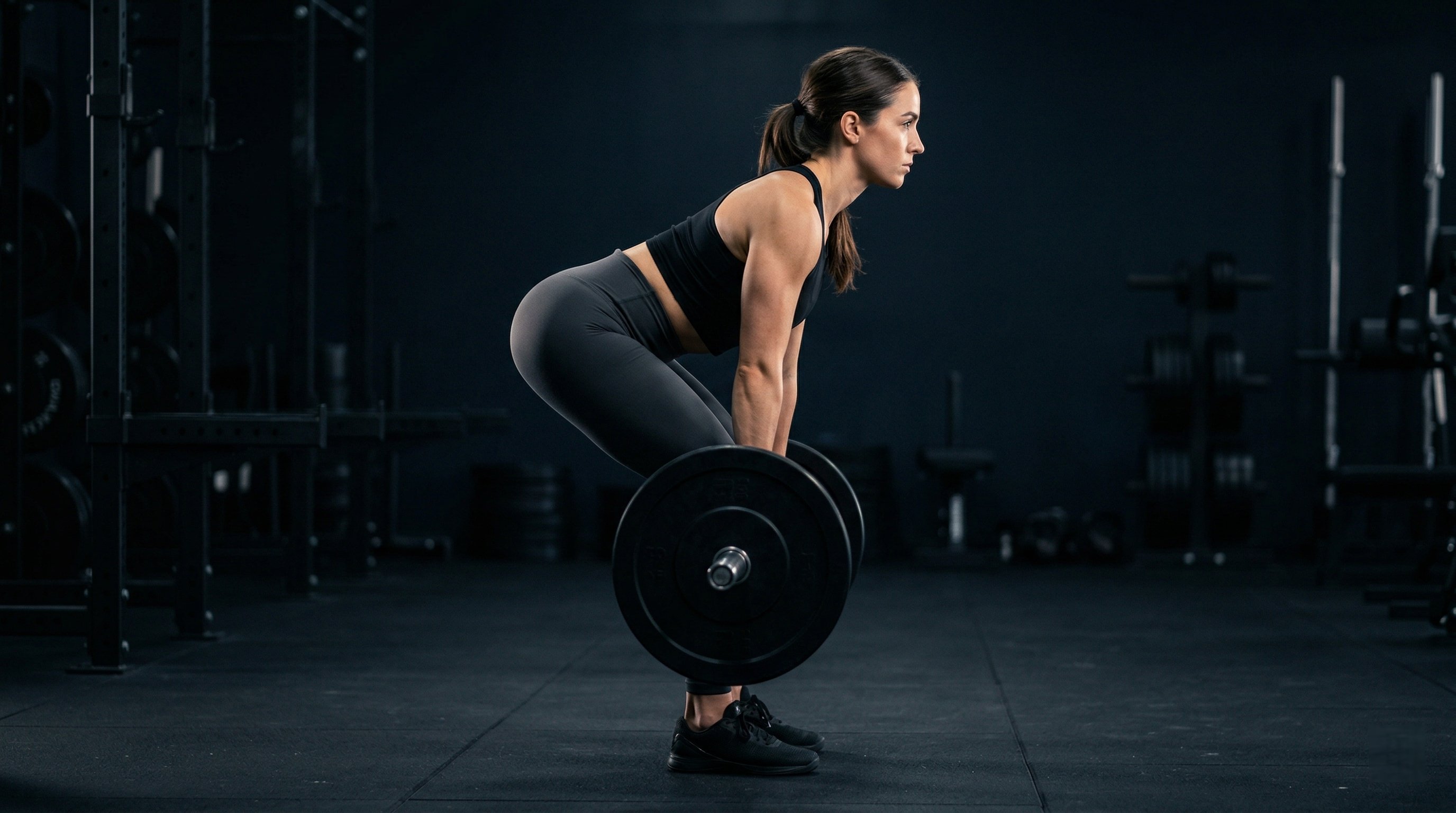 Woman performing Romanian deadlift in a gym — 8-Week Fat Loss program for women